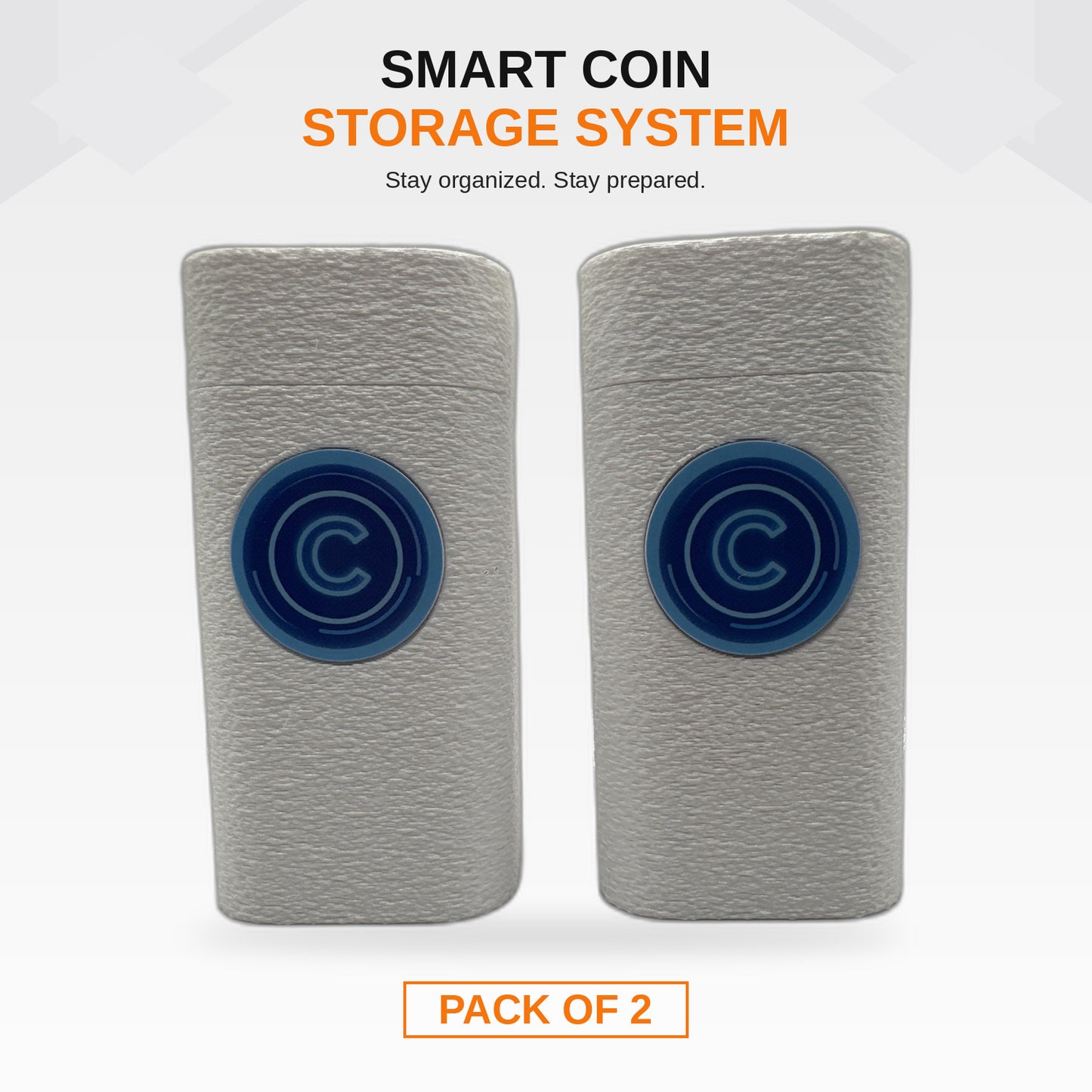 COINFINITY 32.5 mm Coin Stacker – NFC-Enabled Smart Storage - 2 Pack