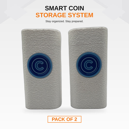 COINFINITY 32.5 mm Coin Stacker – NFC-Enabled Smart Storage - 2 Pack