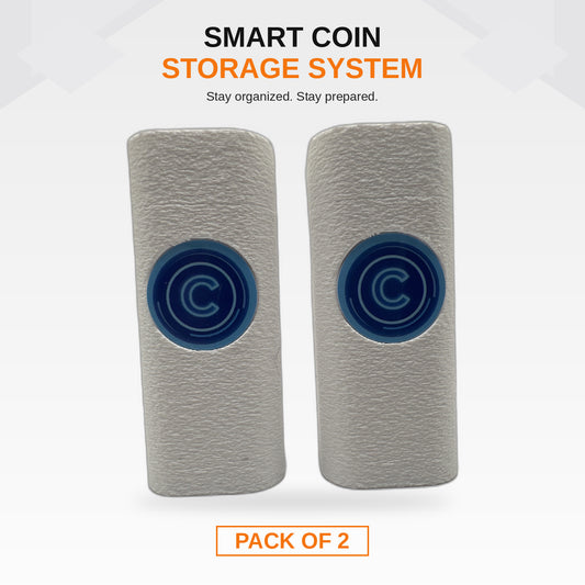 COINFINITY 22.2mm Coin Stacker – NFC-Enabled Smart Storage - 2 Pack
