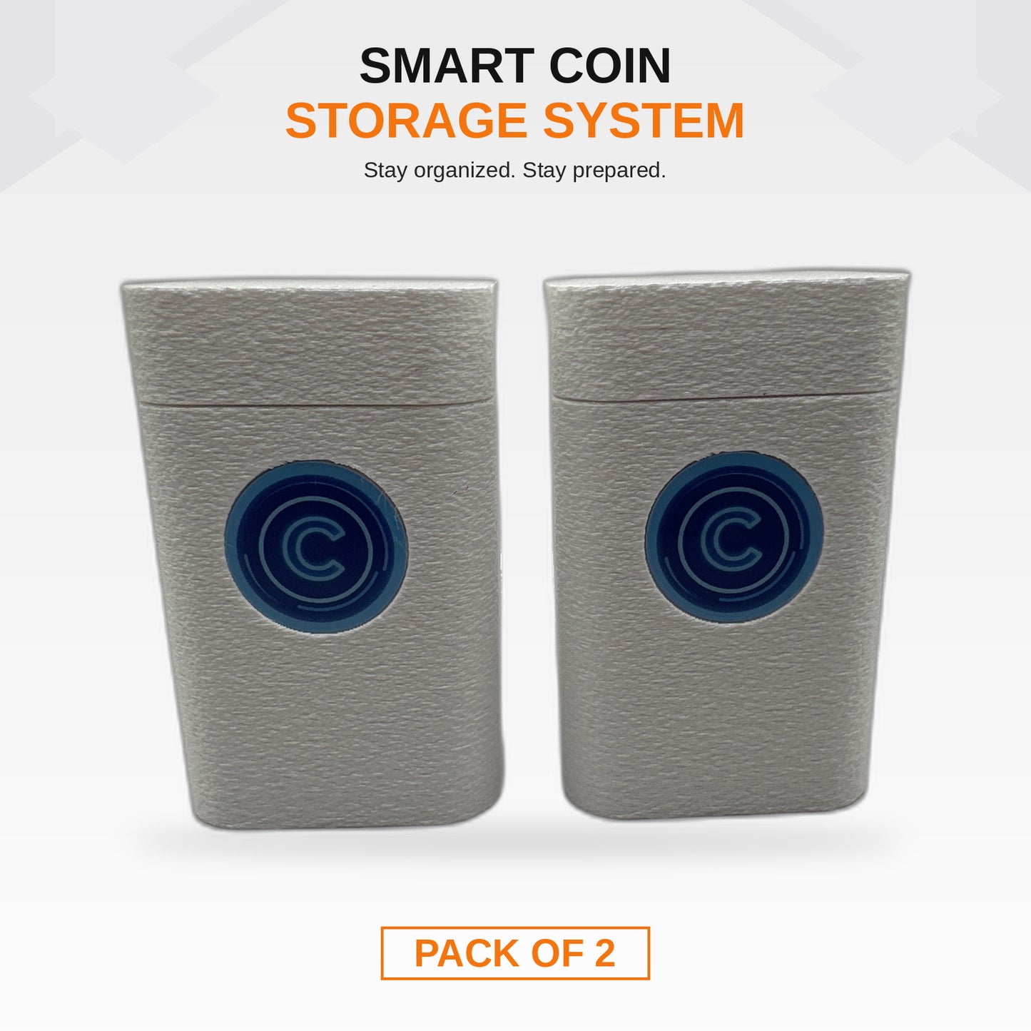 COINFINITY 38.5 mm Coin Stacker – NFC-Enabled Smart Storage - 2 Pack