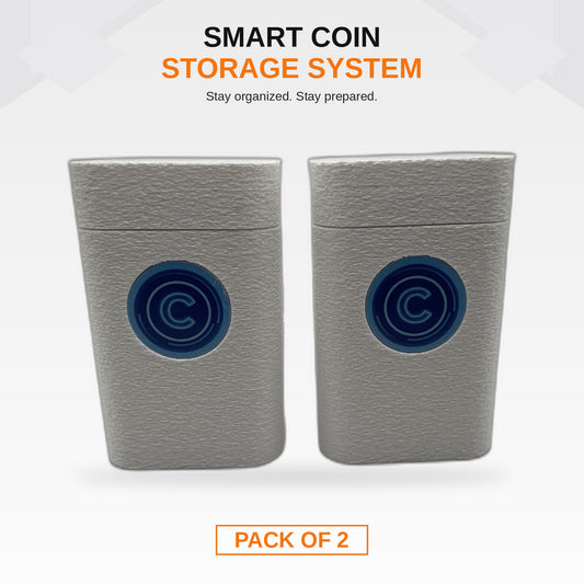 COINFINITY 38.5 mm Coin Stacker – NFC-Enabled Smart Storage - 2 Pack