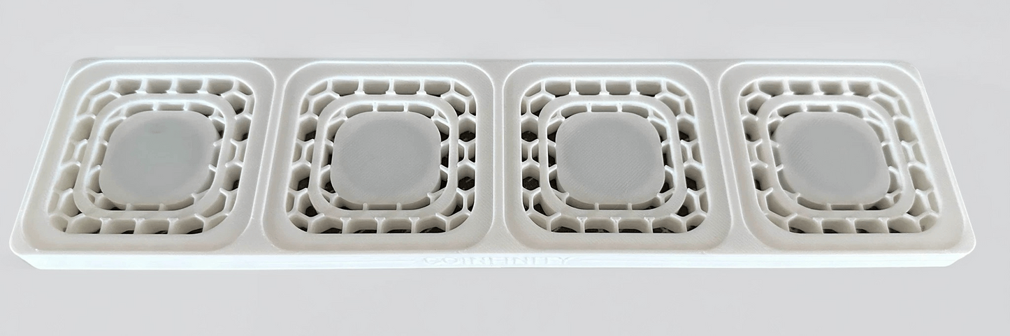 Coinfinity 1x4 Honeycomb Base | 3D Model (STL)