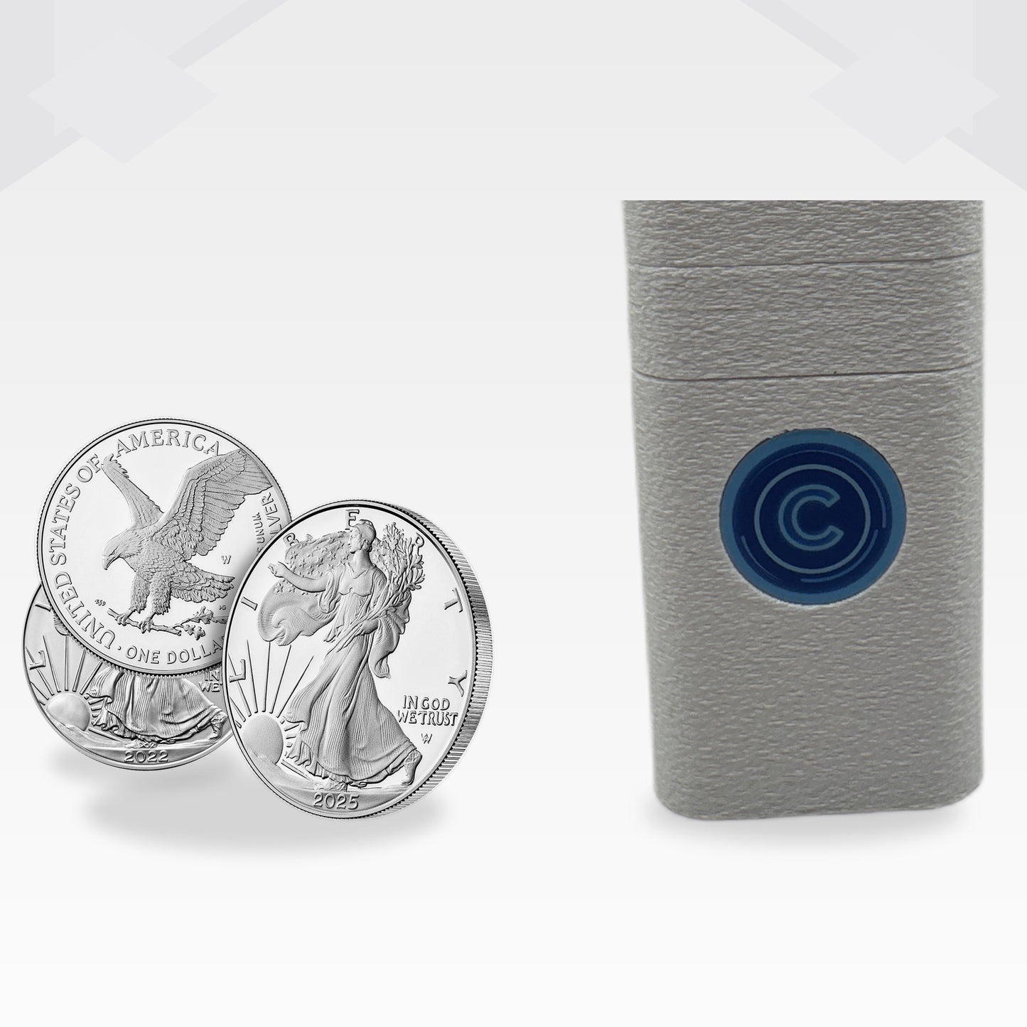 COINFINITY 41 mm Coin Stacker – NFC-Enabled Smart Storage - 2 Pack