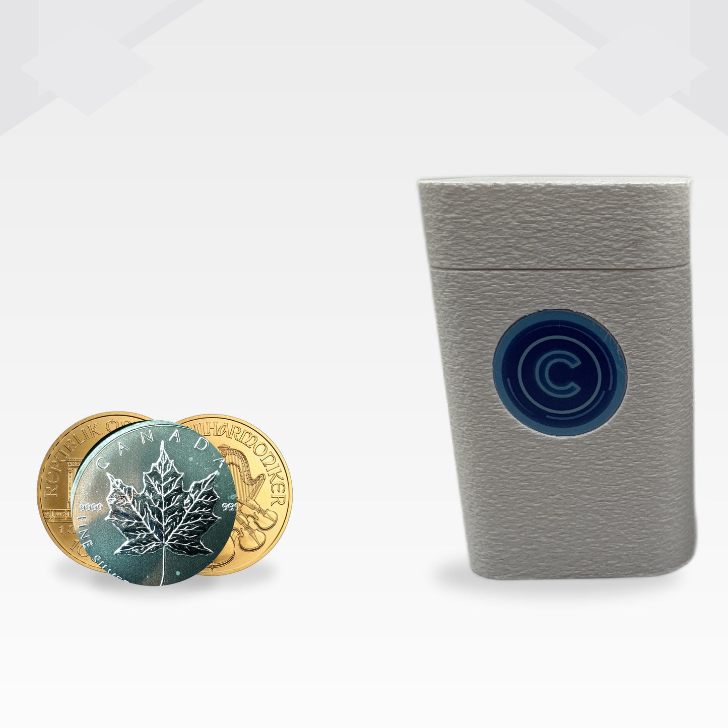 COINFINITY 38.5 mm Coin Stacker – NFC-Enabled Smart Storage - 2 Pack