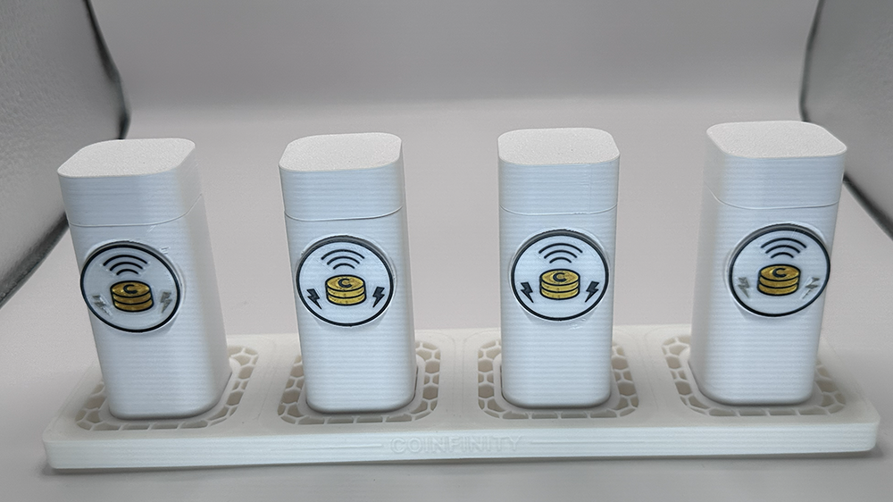 COINFINITY 17.5mm Coin Stacker – NFC-Enabled Smart Storage - 2 Pack