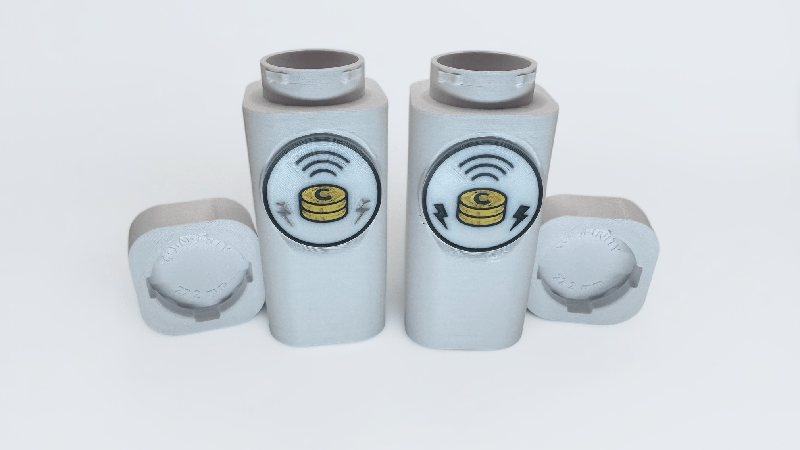 COINFINITY 22.2mm Coin Stacker – NFC-Enabled Smart Storage - 2 Pack