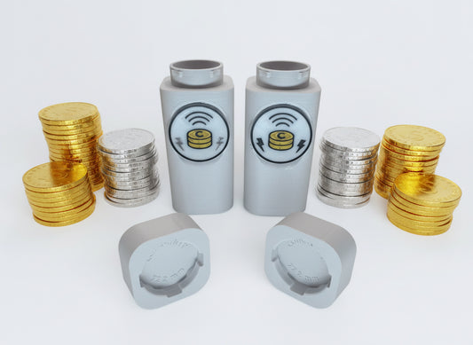 COINFINITY 22.2mm Coin Stacker – NFC-Enabled Smart Storage - 2 Pack