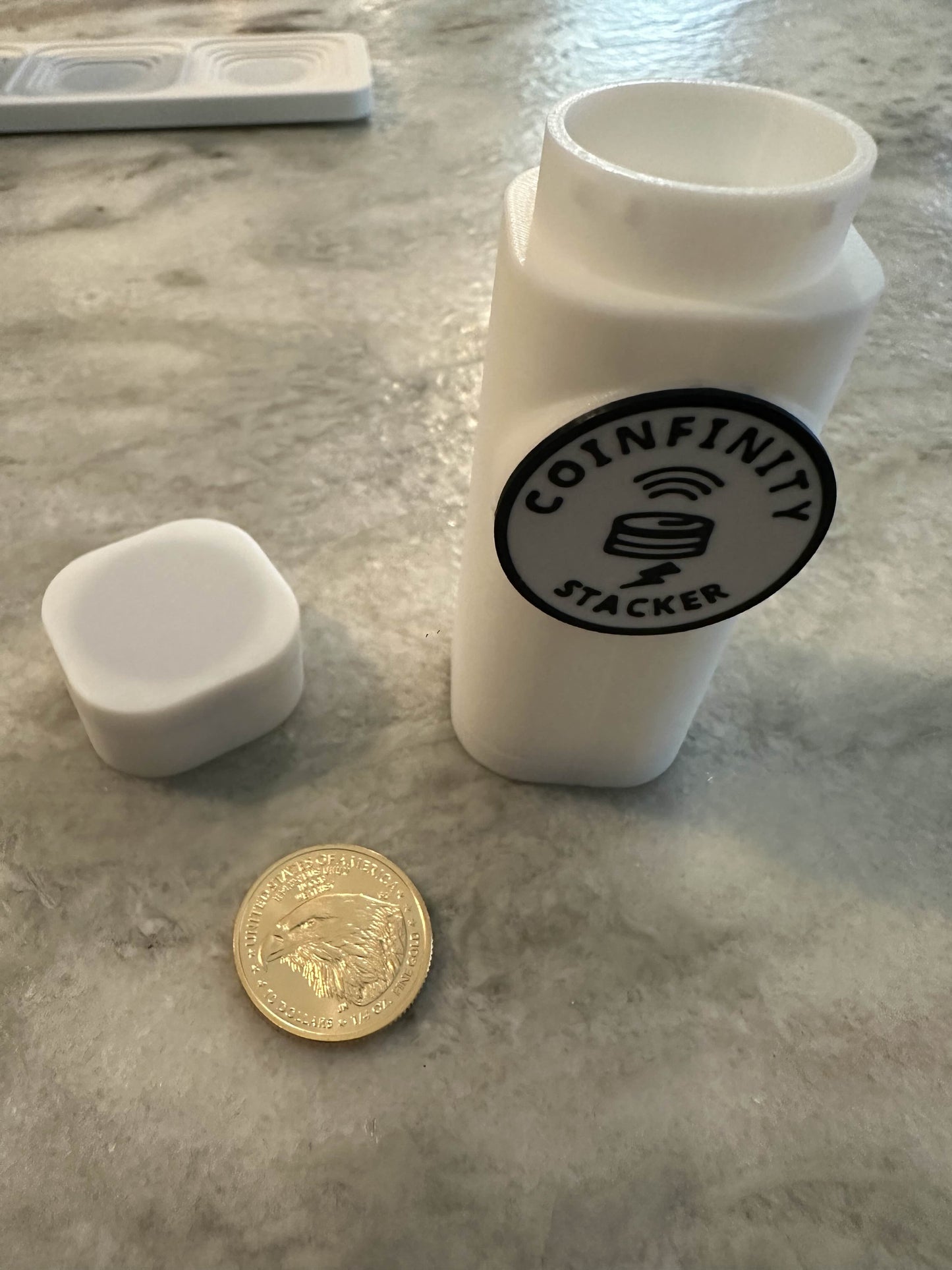 COINFINITY 22.2mm Coin Stacker – NFC-Enabled Smart Storage - 2 Pack