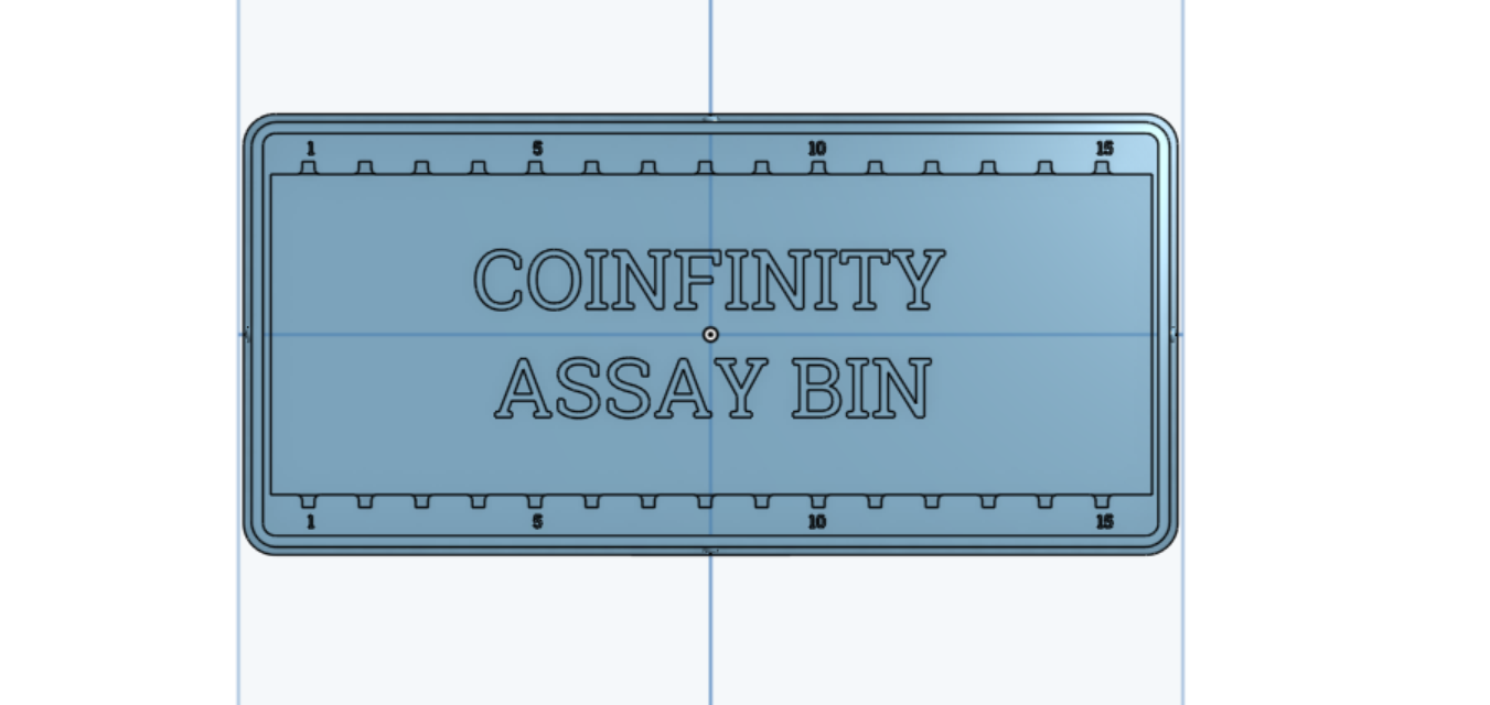 Coinfinity 70x148mm Assay Bin | 3D Model (STL)