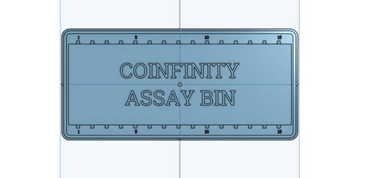 Coinfinity 70x148mm Assay Bin | 3D Model (STL)