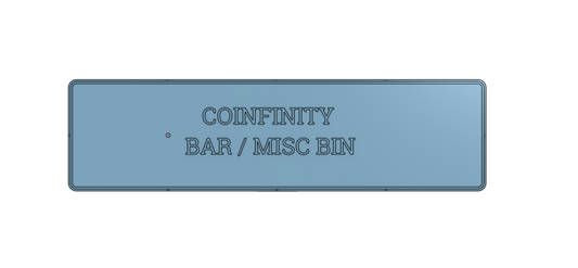 COINFINITY 70x263mm Bar & Misc Bin XL – Bars or Misc Items (NFC Included)