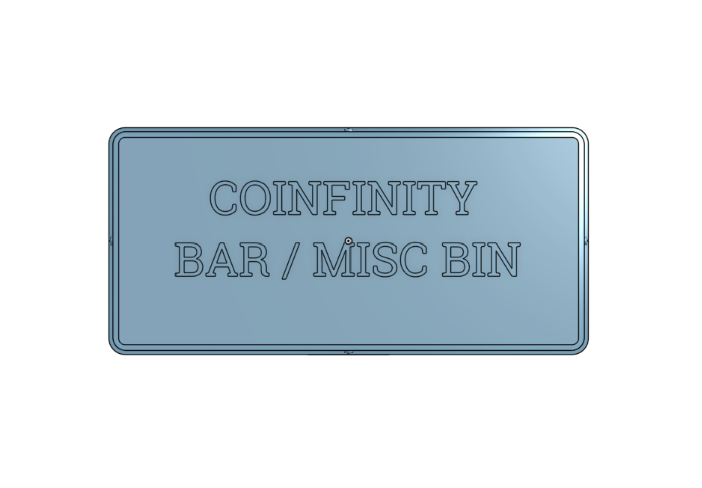 Coinfinity 70x148mm Bar & Misc Bin | 3D Model (STL)