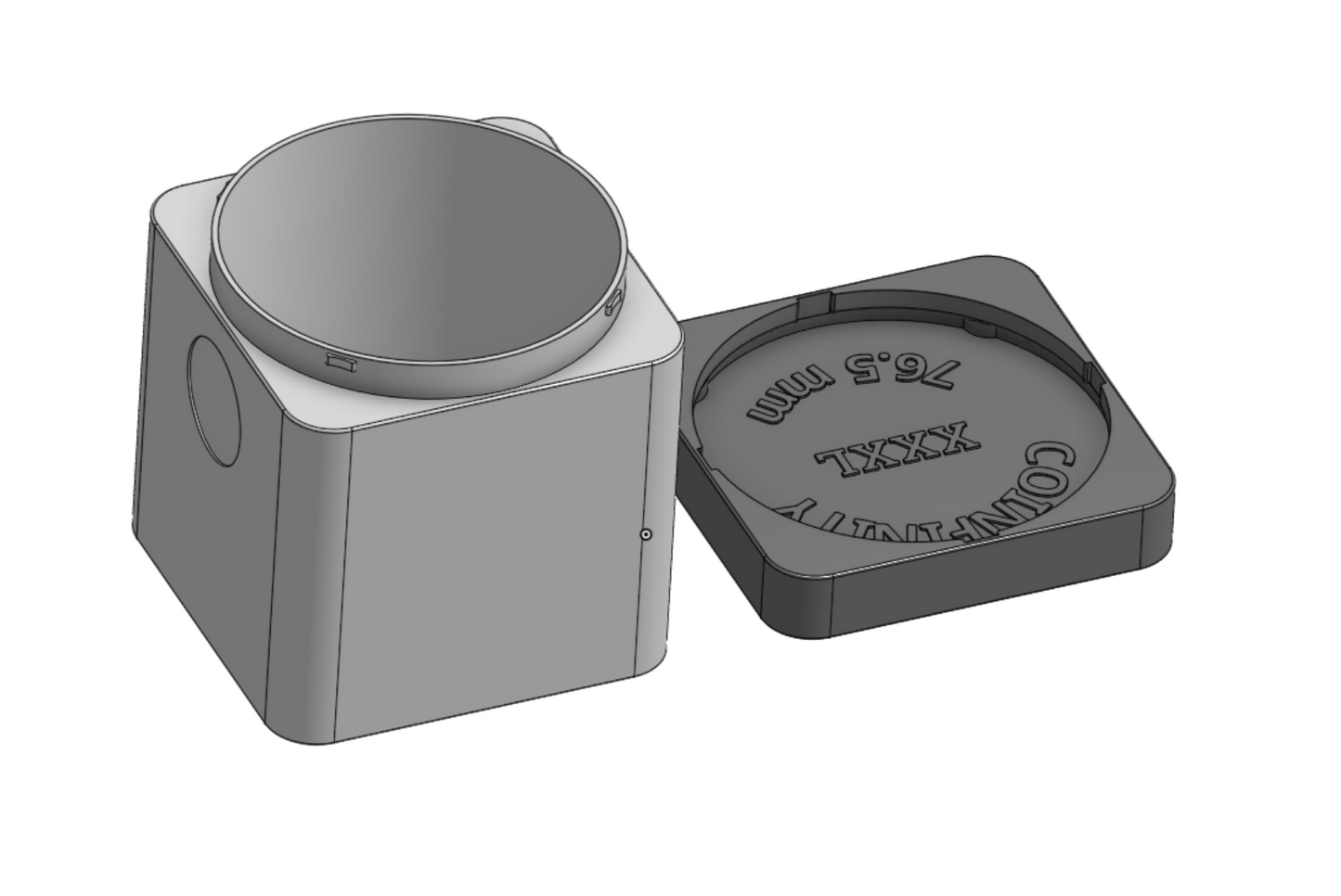 Coinfinity 76.5mm XXXL Stacker | 3D Model (STL)