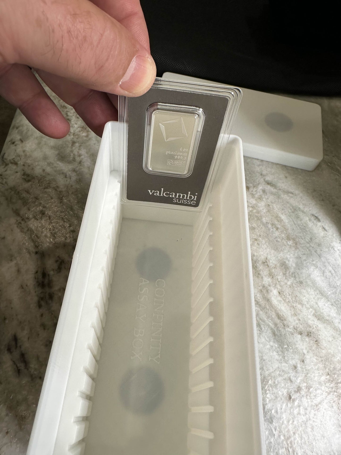 COINFINITY 2x60 Assay Bin – Modular Bin for Gold & Silver Assay Cards (Tag Included)