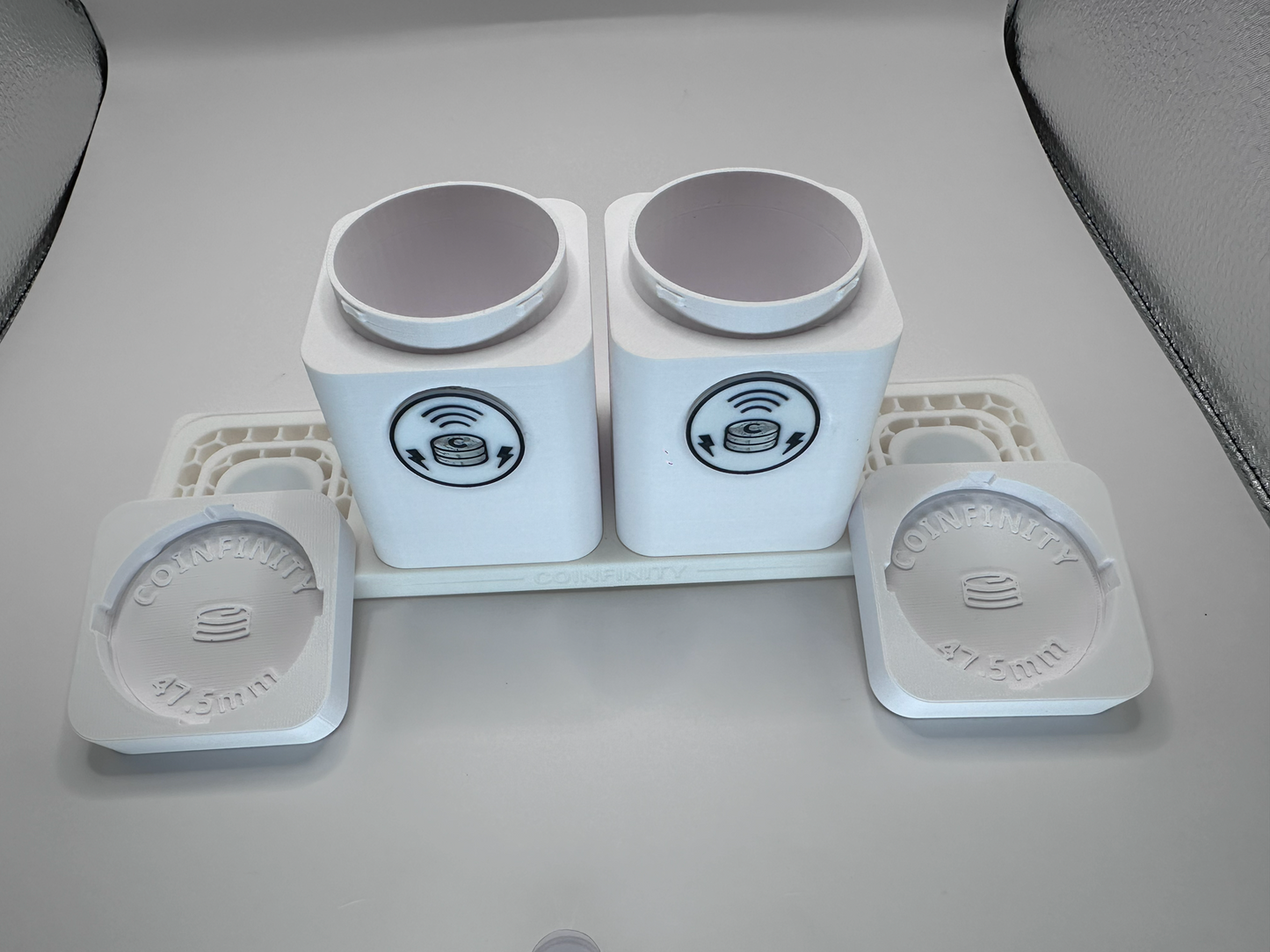 COINFINITY 47.5 mm Coin Stacker – NFC-Enabled Smart Storage