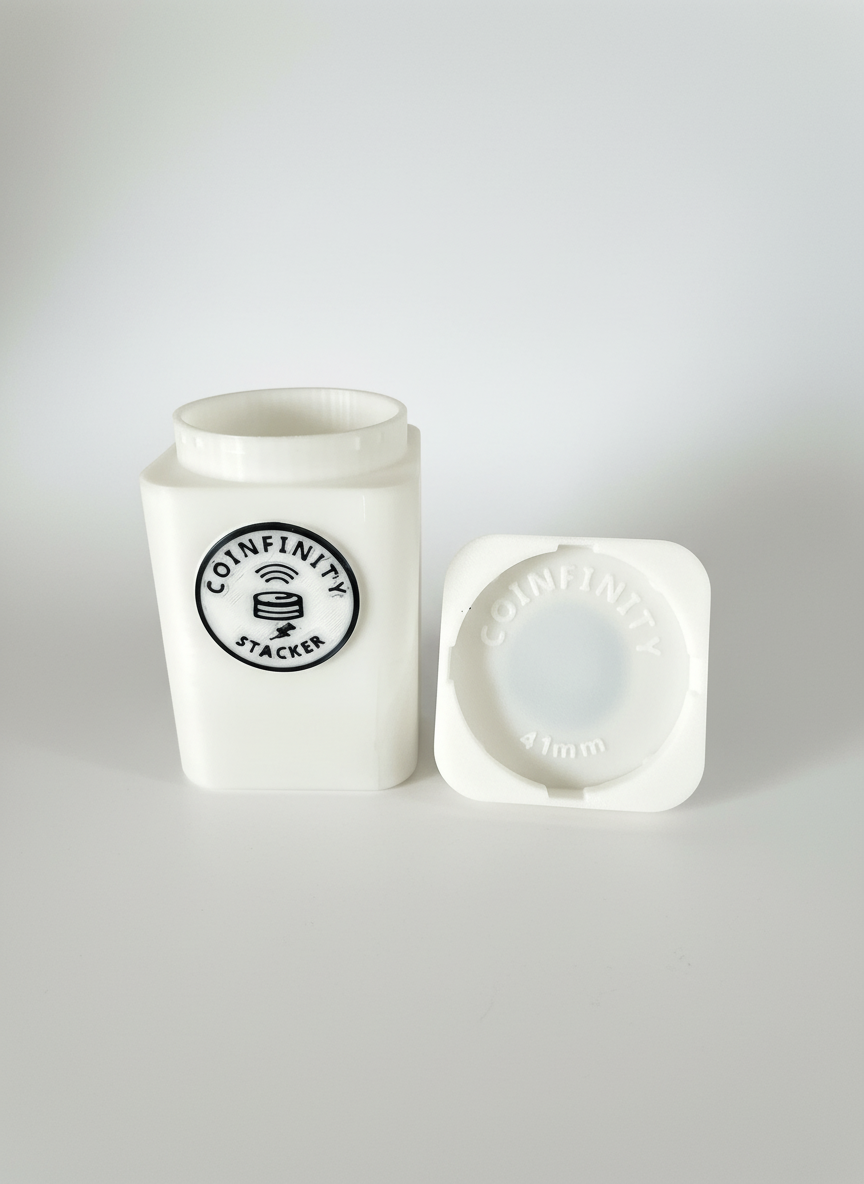 COINFINITY 41 mm Coin Stacker – NFC-Enabled Smart Storage - 2 Pack