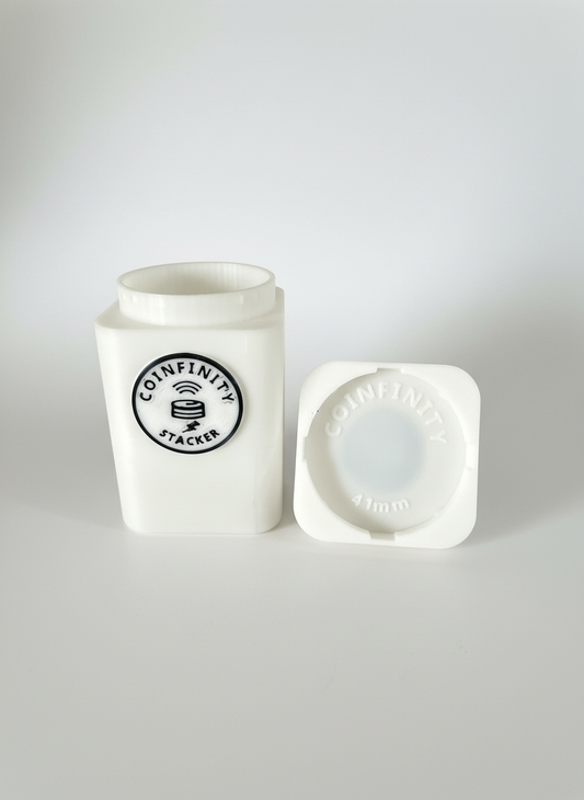 COINFINITY 41 mm Coin Stacker – NFC-Enabled Smart Storage - 2 Pack