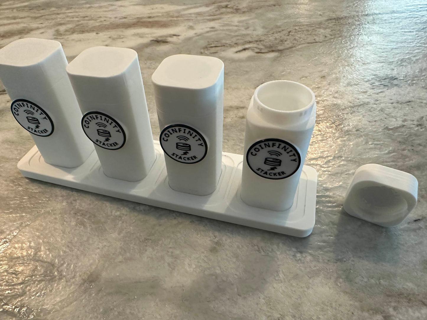 COINFINITY 32.5 mm Coin Stacker – NFC-Enabled Smart Storage - 2 Pack