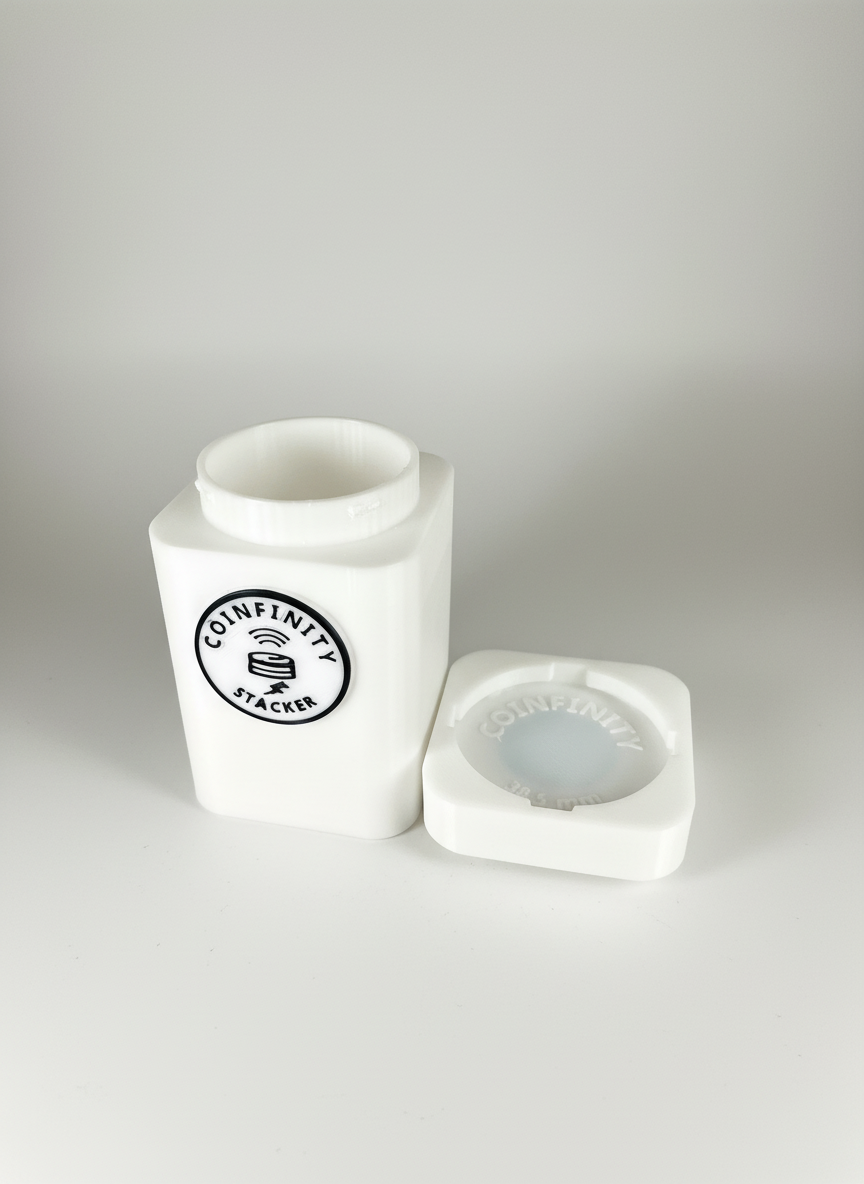 COINFINITY 38.5 mm Coin Stacker – NFC-Enabled Smart Storage - 2 Pack