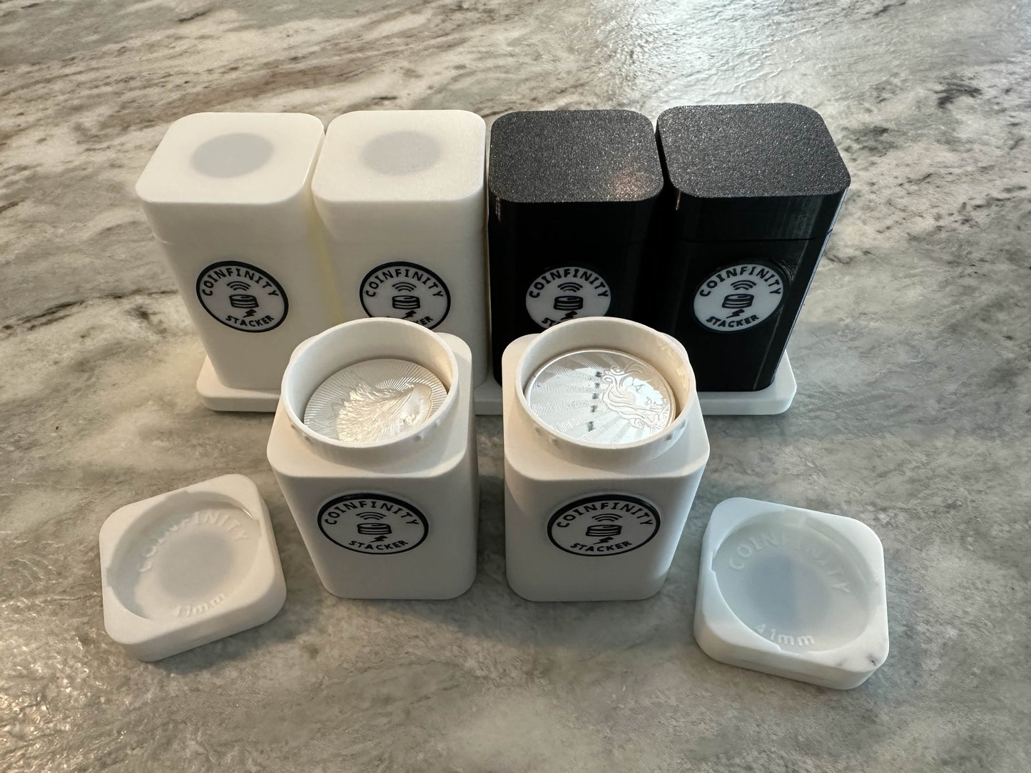 SILVER STARTER KIT - Modular Stackers & Stacker Base, Tags Included