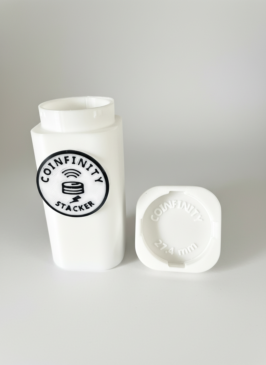 COINFINITY 27.4mm Coin Stacker – NFC-Enabled Smart Storage - 2 Pack