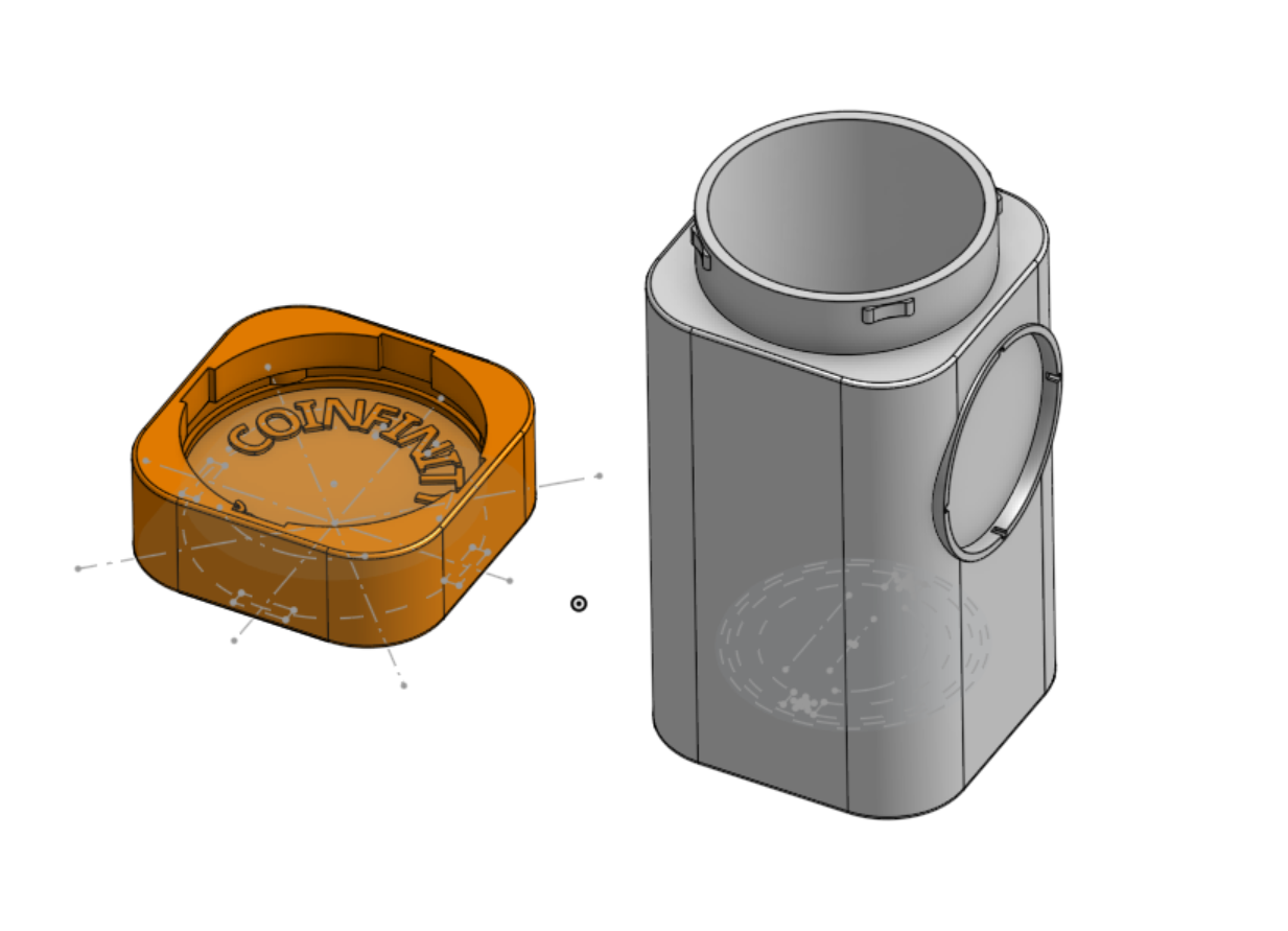 COINFINITY 32.5 mm Coin Stacker – NFC-Enabled Smart Storage - 2 Pack